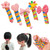 5pcs Telephone Wire Hair Bands, Colorful Telephone Wire Hair Bands For Kids, Bowknot Braided Telephone Wire Hair Bands, Phone Cord Straight Spiral Hair Tie