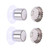 Magnetic Soap Holder for Shower Wall, 2PCS Wall Mounted Suction Up Bar Soap Holder, Stainless Steel Soap Savers for Bar Soap, Kitchen/Bathroom Soap Dishes(Silver)