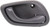 Interior Door Handle compatible with TRACKER 99-04 Front OR Rear RH Inside Gray Plastic