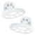 FELTECHELECTR 2 Pcs Box Soap Box Soap Tray Shower Soap Dish Shower Soap Holder Bar Soap Holder Soap Rack Bathroom Creativesoap Dish Cat Soap Holder Fall White Plastic Wall-Mounted