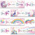 Fulmoon 4 Pieces Unicorn Wall Decor Girls Room Wall Decor Rainbow Girls Room Decor Inspirational Kids Bedroom Decor Motivational Unicorn Room Decor for Girls Kids Bedroom Nursery Birthday Decorations