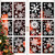 White Snowflake Window Clings for Christmas Window Decoration, Holiday Frozen Winter Wonderland Party Supplies, PVC Snowflake Static Stickers for Window Glass, 180PCS (Plain White)