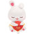 Happyyami bunny ornament mini rabbit bunny figurines rabbit car figurine rabbit figure toy bunny model chinese party decoration wedding rabbit statues car dashboard toys resin container desk