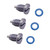 Marine Gearcase Drain Plug Screw Kit 22-8M0058389 8M0058389 Replacement for Mercury and Mariner outboard