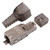 LIGHTAOTAO Crimp connectors Cat 6A Connectors cat6a Connector Ethernet Cable End Crimp Ethernet Cable Modular Plug Ethernet Network Cable Crimp Jack External Connector Gilded Module abs