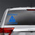 DecalDoggy - Poop Barbarians at The Gate Shocked Vinyl Decal Car/Wall - Blue Glitter