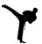 Vinyl Decal Sticker for Computer Wall Car Mac MacBook and More Sports Sticker - Karate Decal - Size 5.2 x 5.6 inches