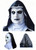 Gesgatu Scary Nun Mask Halloween Party Scare Full Head Costume Mask (Horror Mask for Party Decoration)