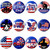 Veterans Day Pins 36pcs HD USA Veterans Day Gifts, Veterans Day Decorations Set 12 Style Veteran Pins, Veterans Day Party Favors Veterans Day Sale