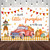 AIBIIN 7x5ft Pumpkin Baby Shower Backdrop Fall Autumn Little Pumpkin Baby Shower Party Decorations Red Car Scarecrow Maple Leaf Baby Shower Banner Photo Studio Props