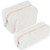 Small makeup bag 2Pcs Plush Cosmetic bag White Makeup Bag Cute Fluffy Makeup Pouch Small Purse Aesthetic Travel Cosmetic Bag Gifts for Women