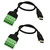 Jienk 2Packs 1ft USB Type-C Screw Terminal Block Connector, USB C to 5 pin Screw Terminal Data Extension Cable Screwdriver Included (USB C Male)