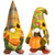 2 Pcs 12.8" Thanksgiving Gnomes Plush Fall Gnome Thanksgiving Decorations for Home Hold Orange Pumpkins Sunflower Hats Mr & Mrs Scandinavian Swedish Fall Elf Dolls Ornament Fall Decor for Table Indoor