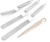 Icing Spatula - Offset Spatula Set with 6", 8", 10" Blade, Stainless Steel with Premium Angled Cake Decorating Frosting Spatula Set of 3 Cake Spatula