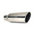 Remarkable Power 2.5" Inlet 4" Outlet 12" Long Stainless Steel Rolled Edge Exhaust Tip EXT09