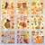 ALIBBON 9 Sheets Fall Window Clings, Thanksgiving Window Stickers for Glass, Turkey Owl Non Adhesive Window Stickers Decals, Autumn Pumpkin Maple Leaves Static Cling for Fall Window Decoration
