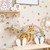 Jungle Animals with Boho Arch Wall Decals,Safari Elephant Giraffe Lion Wall Stickers Baby Nursery Kids Room Living Room Wall Decor (D)