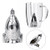 Funnytoday365 Stainless Steel Tea Infuser Loose Leaf Tea Strainer Herbal Spice Filter Creative Rocket Shape Infuser Tea Tools Accessories