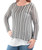 Bar III Womens Knit Patterned Knit Top B/W S