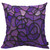 HOSNYE Glass Mosaic Cotton Linen Throw Pillow Case Purple Abstract Stained Pillow Cushion Covers Home Sofa Decorative 20 X 20 Inch