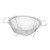 FONDOTIN 1pc vegetable basket over the sink colander draining container colander collapsible kitchen drain basket fruit strainer over sink colander mesh Stainless steel draining bowl