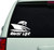 Dabbledown Decals River Life with Boat White Version Car Window Windshield Lettering Decal Sticker Decals Stickers