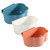 NOLITOY 3pcs trashcan Bins Trash can Plastic containers Waste Basket Cabinet Door Trash bin Kitchen Garbage bin Trash Container The Clouds Storage Basket Garbage can pp Wastebasket Hanging