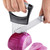 2Pcs Onion Slicer Holder, Premium Tomato Slicers for Home Use, Sharp Vegetable Food Slicer Assistant Tool for Slicing Veggie Potato, Fruit Lemon and Meat - Stainless Steel