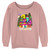 Disney Women's Encanto Gold Junior's Raglan Pullover with Coverstitch, Desert Pink, Large