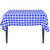 LinenTablecloth 70-Inch Square Tablecloth Blue & White Checker