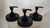 Simply Homemade 3 Pack Matte Black Plastic Lid with Liner & Pump - Mason Jar Lotion/Soap Dispenser