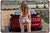 Metal Signs - Pinup Girl Sexy Hot Woman Car Nice Ass Poster Tin Sign Wall Art Decor Plaque for Home Bar Pub Club Cafe Man Cave Bathroom 8x12 inch