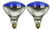 Pack Of 2 100BR38/FL/B Incandescent 100-Watt, Floodlight, Medium Based (E26), BR38 Reflector Colored Bulb, Blue