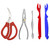5 Pcs Seafood Tools Set, Lobster Crab Crackers and Tools includes Crab Cracker, Lobster Shellers, Crab Leg Forks - Nut Cracker Set