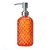 AMUONTY Hand Soap/Dish Soap Dispenser - Glass Soap Dispenser with Rust Proof Stainless Steel Pump - Refillable Hand Soap Dispenser - 13.5oz Bottles - Liquid Soap, Dish Soap and Lotion Dispenser,Orange