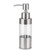 Soap Bottle, Clear Glass Soap Dispenser with Stainless Steel Hand Soap Pump Refillable Liquid Hand Soap Dispenser for Bathroom Kitchen Soap Dispenser