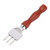Ice Chipper, Ice Pick Stainless Steel with Safety Wooden Handle for Kitchen Tool, Stainless Steel Ice Crusher Three Prong Japanese Style Ice Chipper Ideal Practical for Bars Home (Type A)
