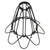 DOITOOL Metal Cage Lampshade Industrial Bulb Lamp Shade Black Iron Lamp Shade Industrial Lamp Shade Lamp Cage Shade Pendant Light Birdcage Lamp Shade Wire Fixture Chandelier Shade Diamond