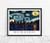 Milwaukee Art Print Poster, Milwaukee Starry Night Theme Wall art Painting Decor, Wisconsin Art Home Decor Artwork For Bedroom, Bathroom, Living Room Decoration (Milwaukee WI, 11x14 inches (Unframed))
