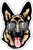 WickedGoodz German Shepherd Refrigerator Magnet - Sunglasses Dog Breed Magnetic Car Decal