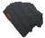 Gravity Threads Thick Knit Soft Stretch Beanie Cap - Melange Grey