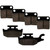 Caltric Brake Pads Compatible with Yamaha Wolverine 450 Yfm450 4X4 2006-2010 Front Rear Brakes