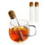 2 PCS Glass Tea Infuser, Glass Reusable Tea Strainer with Cork Lid Drinkware for Loose Tea, Tea Diffusers For Loose Tea