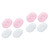 Hemoton 8 pcs Non-Slip Silicone Soap Holder Dish Anti Slip soap case soap Drainer Holder Shower soap Dish Silicone soap Tray draining soap Tray Sink Tray Wall White