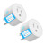 GNCC Smart Outlet,Smart Plug Alexa, Compatible with Alexa, Google Home and Smart Life, WiFi Smart Plugs with APP Remote Control and Timer Function, 2.4GHz Wi-Fi Only, Prise Intelligente, 2Packs