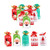 BESTOYARD 50pcs Bag Christmas Drawstring Gift Bags Santa Gift Bags Packing Bags Xmas Candy Bags Christmas Bags Holiday Treats Bags Baby Candy Stand or Cookie