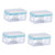 Zerodeko 4pcs Soap Box Soap Dish Travel Dish Soap Bar Soap Container Laundry Soap Dispenser Soap Holder Kitchen Soap Dispenser Soap Savers for Bar Soap Bubble Soap Multifunction Pp Suitcase