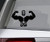 In-Style Decals Vinyl Decal Art Sticker 6" w x 4" h Bodybuilding Fitness Gym Emblem Sign Strong Man Bodybuilder Sport Removable Design for Car Truck Window Bumper Laptop Wall 3033