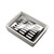 DOITOOL 1pc Plastic Trays Ceramic Serving Tray Sink Soap Holder Soap Tray Sink Draining Soap Dish Soap Saver Dish Container Soap Box Soap Pad Rectangle Drain Tray Sink Tray