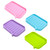 Hoement 4pcs Soaps Soapdish Soapbox Soap Holder Wall Bathroom Soap Drainer Soap Draining Dish Silicone Soap Case Soap Dish Soap Tray Take a Bath